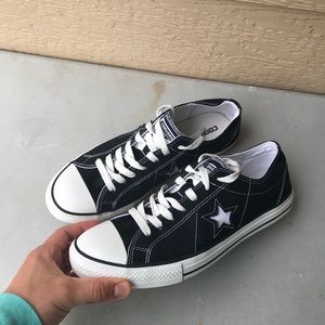 Black Converse Chuck Taylors Low Tops